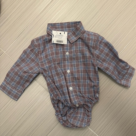 Janie and Jack Other - Janie and Jack plaid bodysuit with collar and buttons. Size 3-6 months. NWT.
